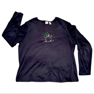 Wish for Joy Rhinestone Snowman T-Shirt